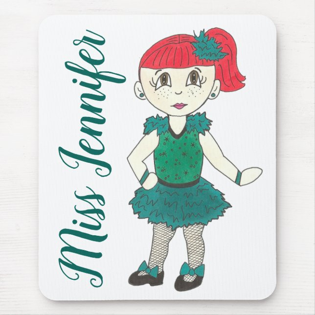 Personalized Dance Teacher Gift Tap Recital Class Mouse Pad (Front)