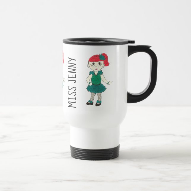 Personalized Dance Teacher Gift Tap Recital Dancer Travel Mug (Right)