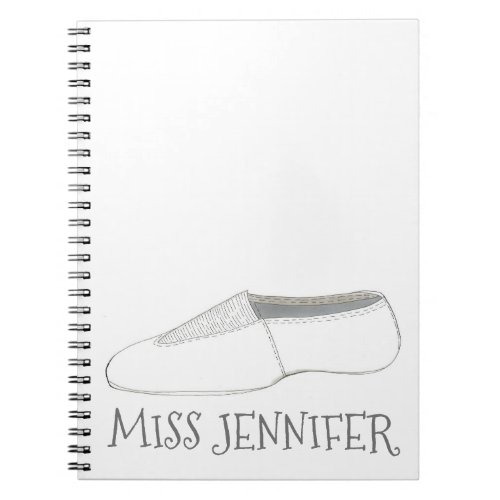 Personalized Dance Teacher Gym Coach Acro Tumbling Notebook