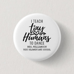 Personalized Dance Teacher Script Typography Button