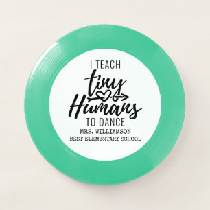 Personalized Dance Teacher Script Typography Wham-O Frisbee