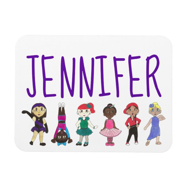 Personalized Dance Teacher Tap Ballet Recital Gift Magnet (Horizontal)