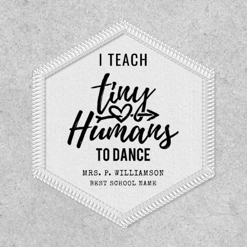 Personalized Dance Teacher Typography Patch