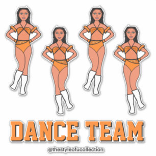 Personalized Dance Team Poppy Stones #2 Sticker