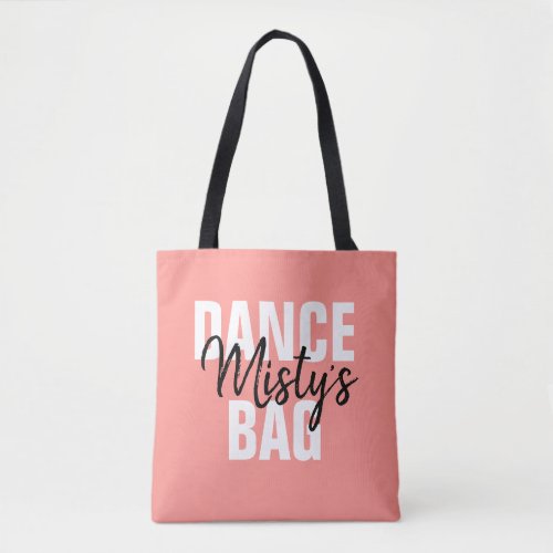 Personalized Dance Tote Bag