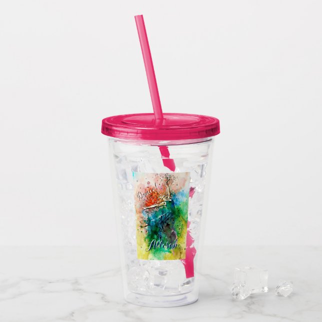 Personalized Dancer    Acrylic Tumbler (Front Ice)