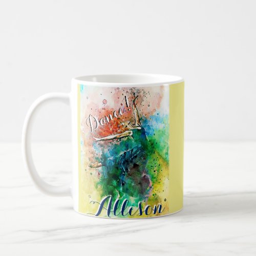 Personalized dancer  coffee mug