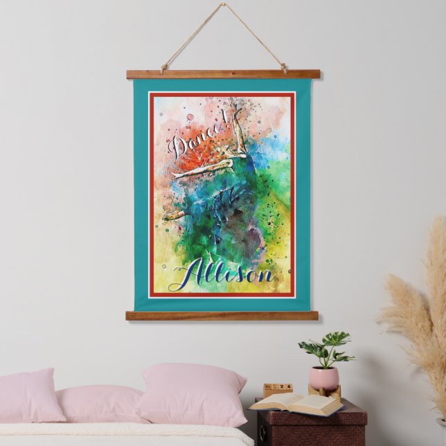 Personalized Dancer  Hanging Tapestry (Bedroom)