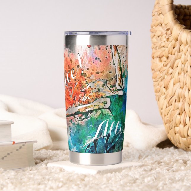 Personalized dancer   insulated tumbler (Living Room)