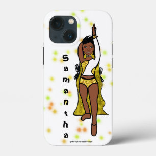 Personalized Dancer iPhone /iPad case Gold Cape