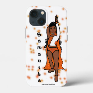 Personalized Dancer iPhone / iPad case Orange Cape