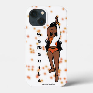 Personalized Dancer iPhone iPad case Orange Spark