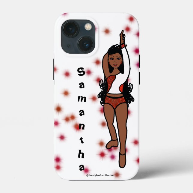 Personalized Dancer iPhone  /iPad case Red Spark (Back)