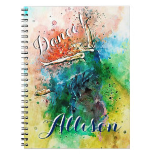 Personalized dancer notebook