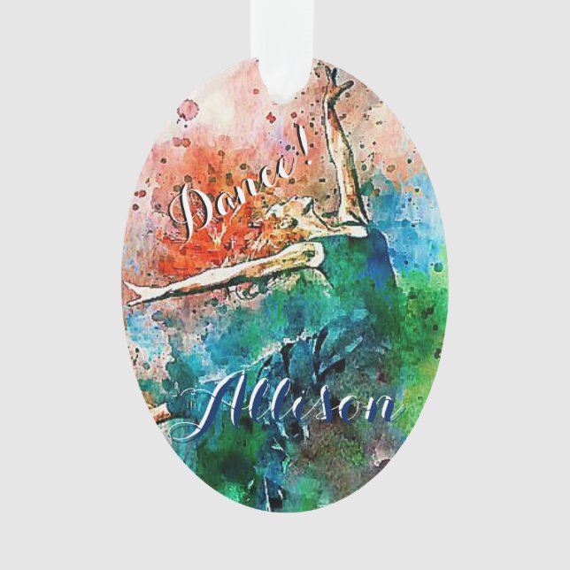 Personalized dancer  ornament (Front)