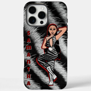 Personalized Dancer Red Zebra #2 iPhone 16 Pro Max Case