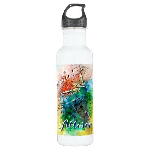 Personalized dancer  stainless steel water bottle