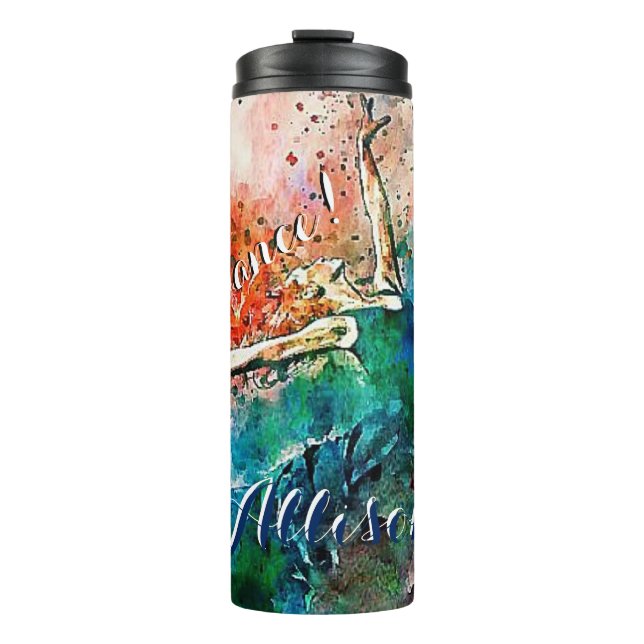 Personalized dancer  thermal tumbler (Front)