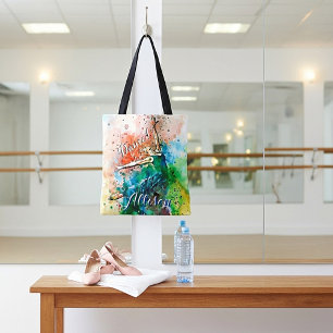 Personalized dancer  tote bag