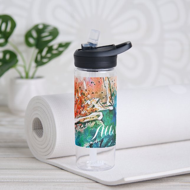 Personalized dancer   water bottle (Yoga)