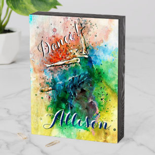 Personalized dancer wooden box sign