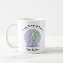 Personalized Dancing Frog Couple Mug