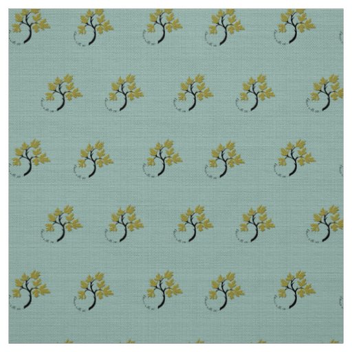 Personalized Dancing Tree Olive Green 60"  Fabric