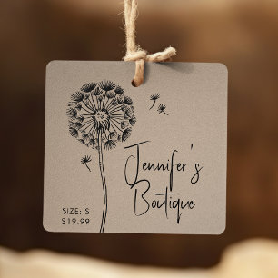 Personalized Dandelion Floral Boutique Branding Calling Card