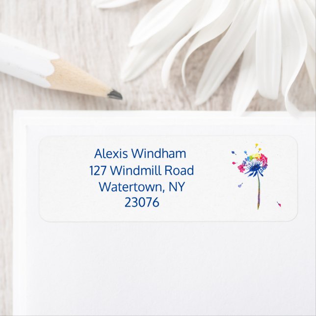 Personalized Dandelion Label (Insitu)