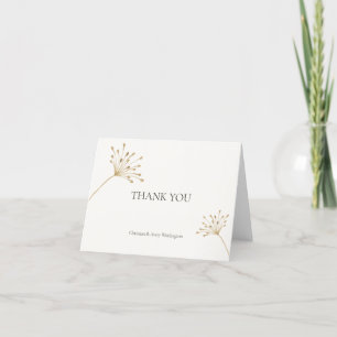 Personalized Dandelion Toned Thank you Card