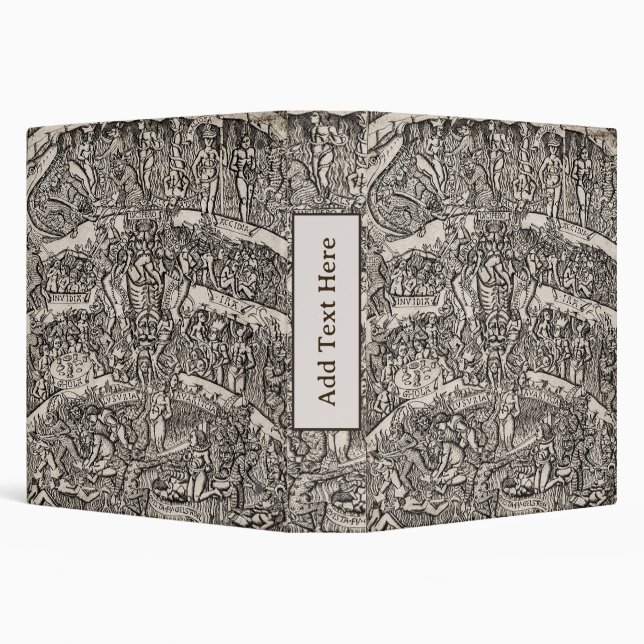Personalized Dante’s ‘Inferno’ 3-Ring Binder (Background)