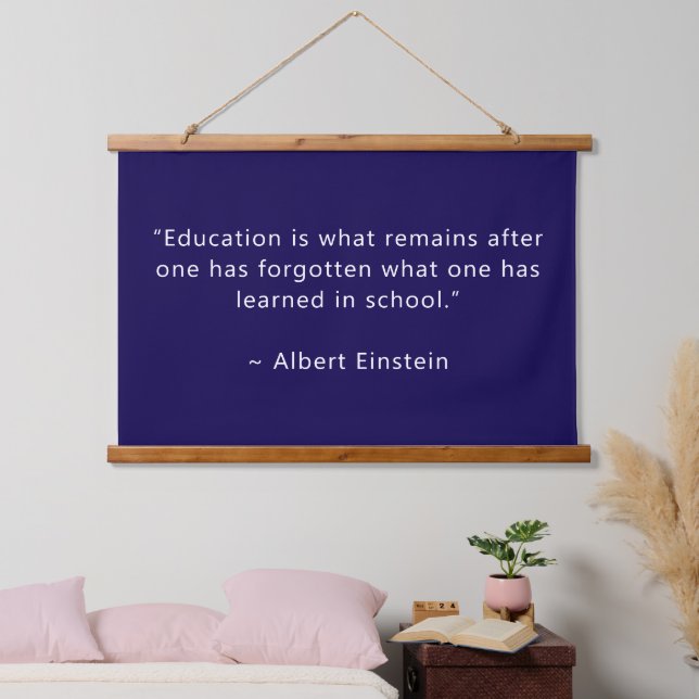 Personalized Dark Blue 36x26 Inspirational Hanging Tapestry (Bedroom)