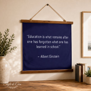 Personalized Dark Blue 36x26 Inspirational Hanging Tapestry