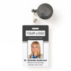 Personalized Dark Gray Doctor Photo Identity