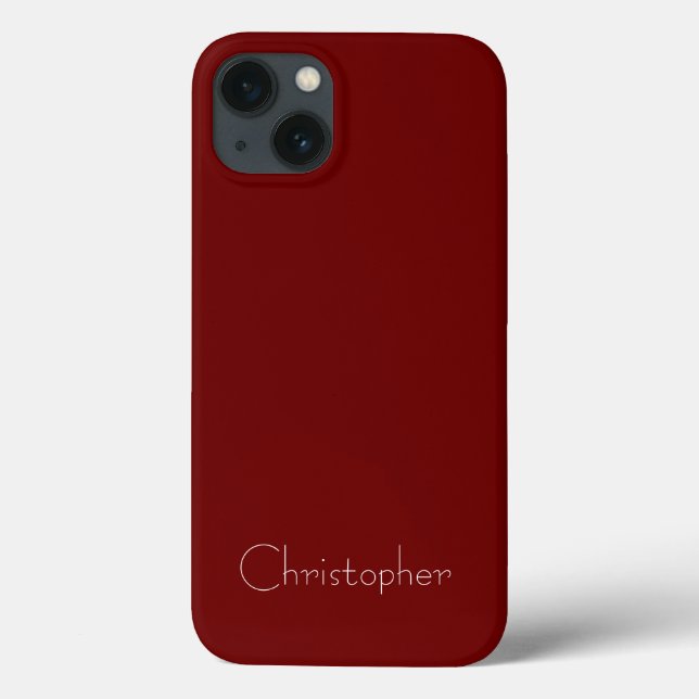Personalized dark red Radial Texture Case-Mate iPhone Case (Back)