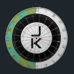 Personalized Dartboard<br><div class="desc">Here is a fun way to express your personal style. Design offers a modern and sleek look. You can choose your own letters. Use the template to personalize.</div>