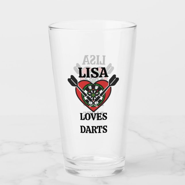 Personalized Darts Board Gane Glass (Front)