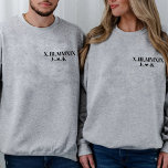 Personalized date Roman Numeral Girlfriend Sweatshirt<br><div class="desc">Introducing our Personalized Couple Roman Numeral sweatshirt, the perfect way to celebrate your love and commitment! This shirt features a unique design that showcases your anniversary date in elegant Roman numerals. But that's not all - you can also personalize it with your names or initials to make it truly unique...</div>