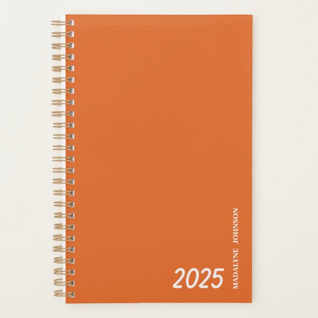 Personalized Dated My Daily Planner (Front)