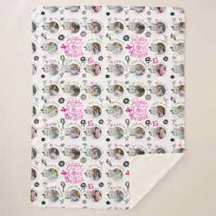 Personalized Daughter Birthday Gifts Sherpa Blanket