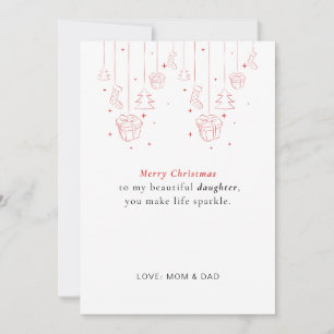 Personalized Daughter Christmas Card