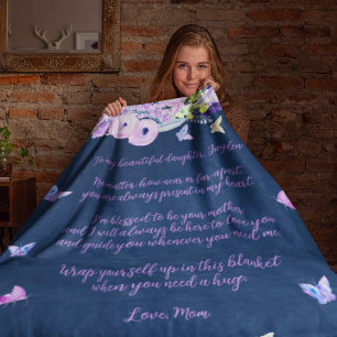 Personalized Daughter Fleece Blanket