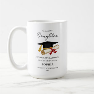 Personalized Daughter Graduation Keepsake Coffee Mug