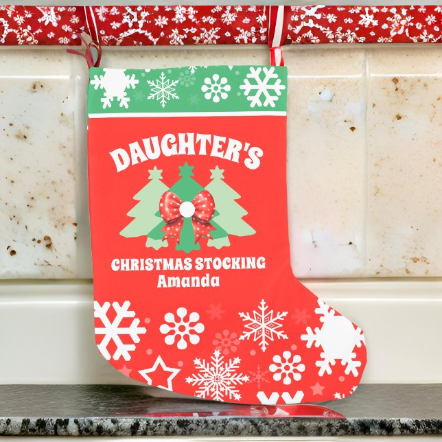 Personalized Daughter's Christmas Gift Small Christmas Stocking (Creator Uploaded)