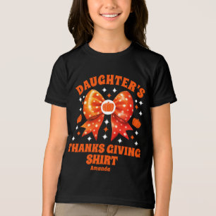 Personalized Daughter's Thanksgiving Shirt