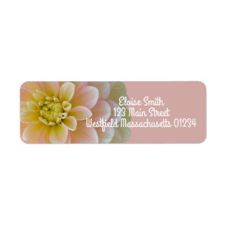 Personalized Day Dreamer Dahlia Flower Label