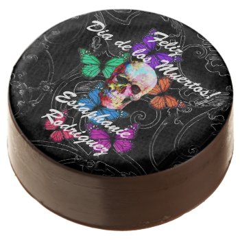 Personalized Day Of The Dead Chocolate Dipped Oreo by customcookiez at Zazzle