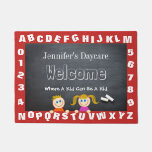 Personalized Daycare Alphabet Welcome Doormat