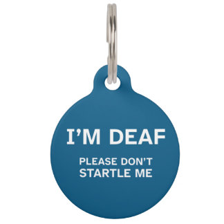 Personalized Deaf Dog ID Tag – Please Don’t Startl
