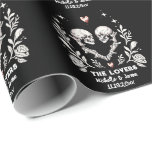 Personalized Death Lovers Gothic Skeleton Wedding Wrapping Paper<br><div class="desc">Personalized Death Lovers Gothic Skeleton Wedding Wrapping Paper</div>